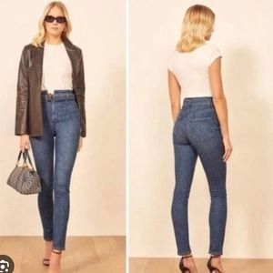 Reformation Kayo High Rise Belted Skinny Jean - Size 27